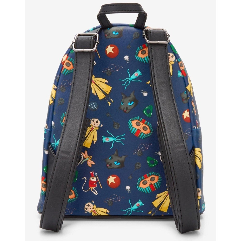 NWT Loungefly Coraline Icons Mini Backpack & Wallet Set Whimsigoth Grunge - Picture 3 of 9